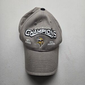 Minnesota Vikings Unisex Baseball Cap ONE SIZE FITS ALL Gray Reebok Curved Y2K